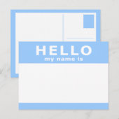 hallo mijn naam is briefkaart (Voorkant / Achterkant)