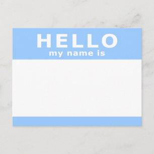 hallo mijn naam is briefkaart