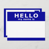 hallo mijn naam is briefkaart (Voorkant / Achterkant)