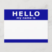 hallo mijn naam is briefkaart (Voorkant)