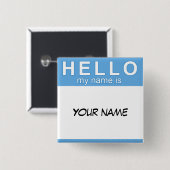 hallo Mijn naam is Button (Voorkant /achterkant)