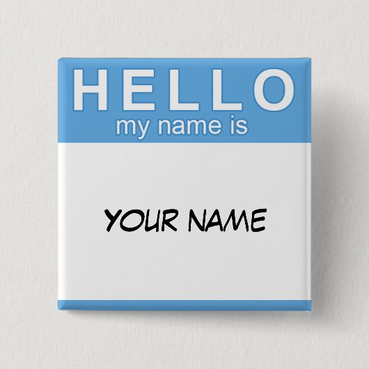 hallo Mijn naam is Button (Voorkant)