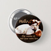 hallo, mijn naam is.._Button Ronde Button 5,7 Cm (Voorkant /achterkant)