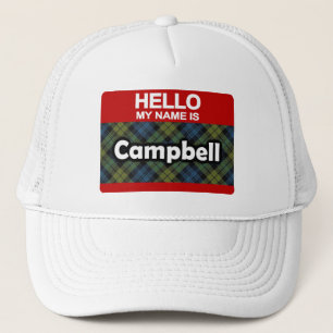 hallo mijn naam is Campbell Scottish Tartan Trucker Pet