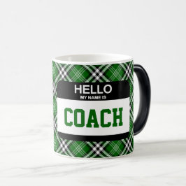 Hallo Mijn naam is COACH Nametag Sports Team Fun Magische Mok