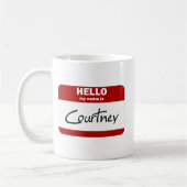hallo mijn naam is Courtney (rood) Koffiemok (Links)