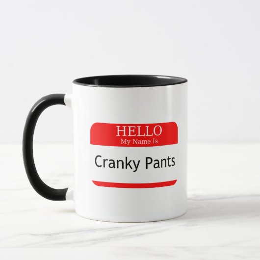 hallo mijn naam is Cranky Pants Mok (Links)