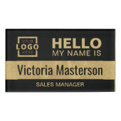 Hallo Mijn naam is - Custom Business Employee Naambadge (Voorkant)