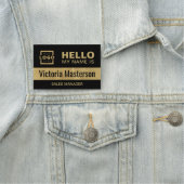 Hallo Mijn naam is - Custom Business Employee Naamplaatje (In situ)