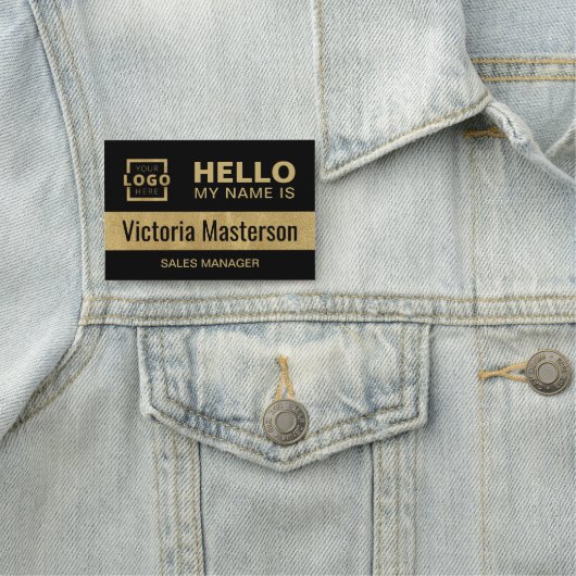 Hallo Mijn naam is - Custom Business Employee Naamplaatje (In situ)