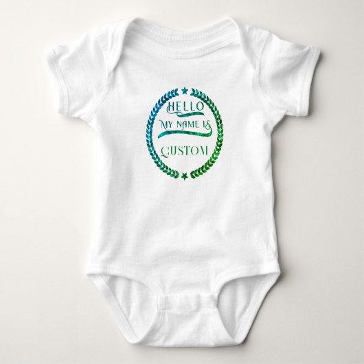 Hallo Mijn Naam Is Custom Romper (Voorkant)