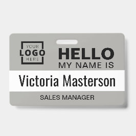 hallo Mijn naam is - de Aangepaste BedrijfsNaam va Badge