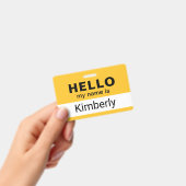 hallo Mijn naam is - de Aangepaste BedrijfsNaam va Badge (Handheld)