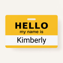 hallo Mijn naam is - de Aangepaste BedrijfsNaam va Badge