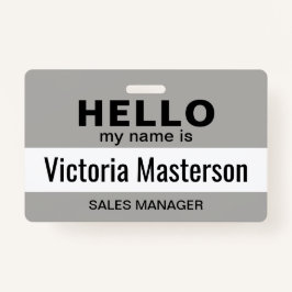 hallo Mijn naam is - de Aangepaste BedrijfsNaam va Badge