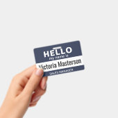 hallo Mijn naam is - de Aangepaste BedrijfsNaam va Badge (Handheld)