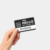 hallo Mijn naam is - de Aangepaste BedrijfsNaam va Badge (Handheld)