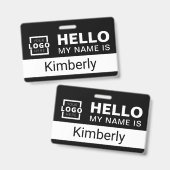 hallo Mijn naam is - de Aangepaste BedrijfsNaam va Badge (Front & Back)