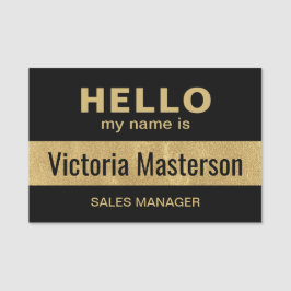 hallo Mijn naam is - de Aangepaste BedrijfsNaam va Naamplaatje