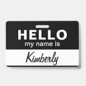 hallo mijn naam is - de Naam van de Werknemer van Badge (Back)