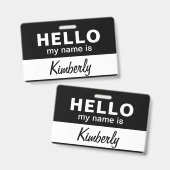 hallo mijn naam is - de Naam van de Werknemer van Badge (Front & Back)