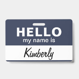 hallo mijn naam is - de Naam van de Werknemer van  Badge