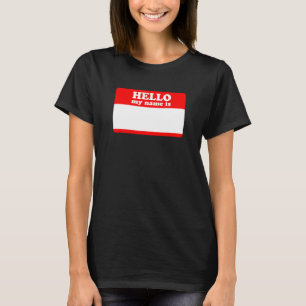 hallo mijn naam is een sterker Shirt... schrijf op T-shirt