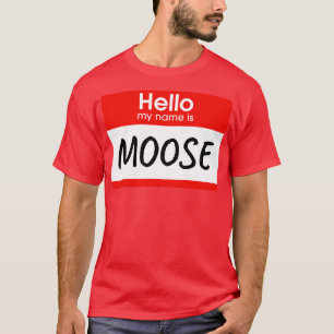 Hallo Mijn naam is eland luie kostuum T-shirt
