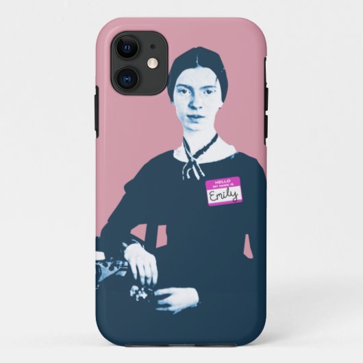 hallo mijn naam is Emily Dickinson Roze iPhone Cas Case-Mate iPhone Case (Achterkant)
