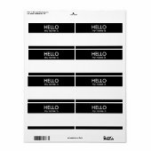 HALLO Mijn naam is Etiket (Full Sheet)