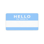 hallo mijn naam is : etiket (Voorkant)