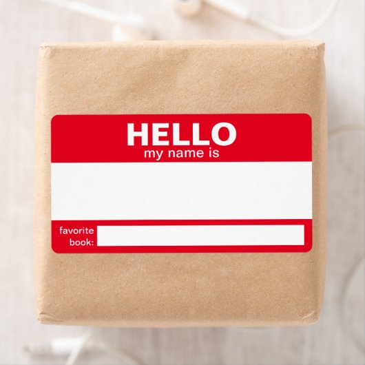 Hallo Mijn naam is.... event badge / sticker / lab (Insitu)