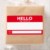 Hallo Mijn naam is.... event badge / sticker / lab (Insitu)