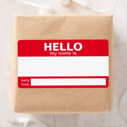 Hallo Mijn naam is.... event badge / sticker / lab (Insitu)