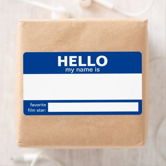 Hallo Mijn naam is.... event badge / sticker / lab (Insitu)