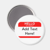 hallo Mijn naam is Flexibel Magneet (Voorkant / Achterkant)