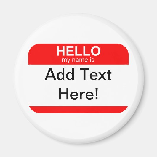 hallo Mijn naam is Flexibel Magneet (Voorkant)