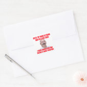 Hallo, mijn naam is Frank Vierkante Sticker (Envelop)