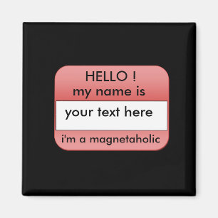 hallo mijn naam is.fridge magnet