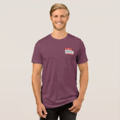 Hallo: Mijn Naam Is Ga Naar De Hel! Tri-Blend Shirt (Voorkant volledig)