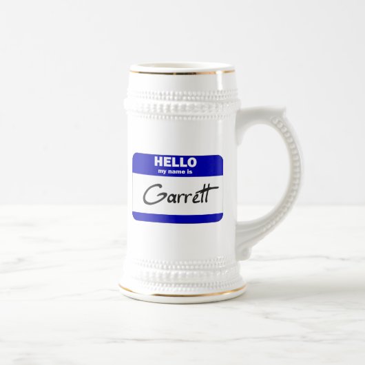 hallo mijn naam is Garrett (blauw) Bierpul (Rechts)