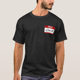 hallo mijn naam is Garrett (rood) T-shirt