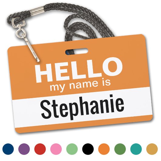 Hallo mijn naam is - gepersonaliseerd badge