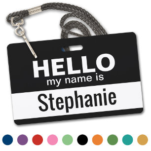Hallo mijn naam is - gepersonaliseerd badge