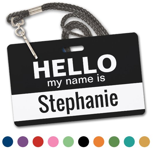Hallo mijn naam is - gepersonaliseerd badge