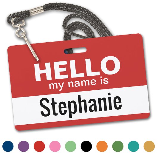 Hallo mijn naam is - gepersonaliseerd badge