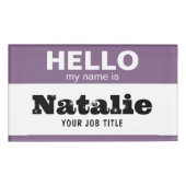 Hallo Mijn naam is Gepersonaliseerd verpleegkundig Naambadge (Voorkant)