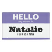 Hallo Mijn naam is Gepersonaliseerd verpleegkundig Naambadge (Voorkant)