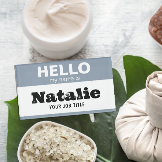 Hallo Mijn naam is Gepersonaliseerd verpleegkundig Naambadge