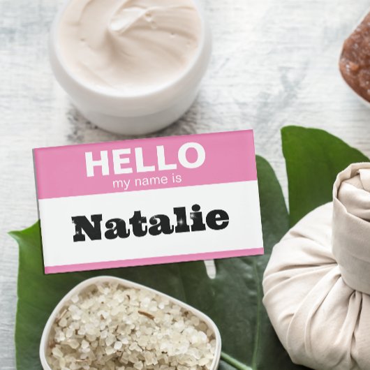 Hallo Mijn naam is Gepersonaliseerd verpleegkundig Naambadge